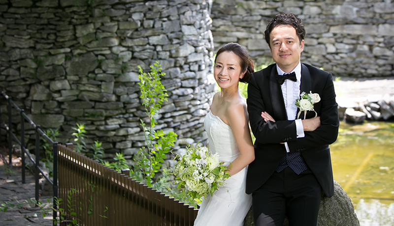 Takehiro&Ayumi 披露宴でフォトシャワーを使用:photo