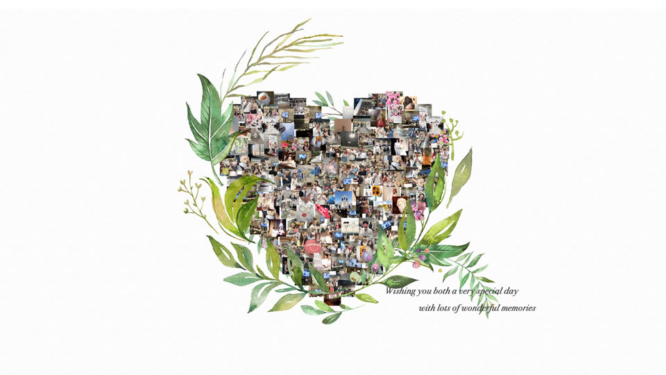 演出の締め、モザイクアート モチーフ:photo